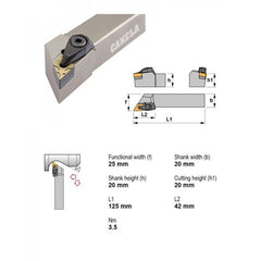 CANELA S.A. TOOL HOLDERS Canela DDJNR2020K15-N Turning & Profiling Toolholder – 20×20 mm