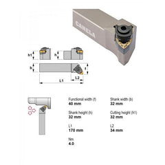 CANELA S.A. TOOL HOLDERS Canela MWLNL3232P08 External Turning Toolholder – 32×32 mm