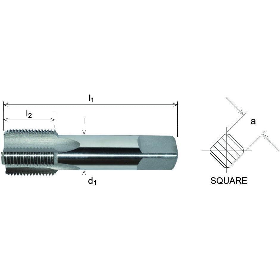 CAPITAL Manufacturing Capital HSS Second (Intermediate) Tap 3/8" BSPF