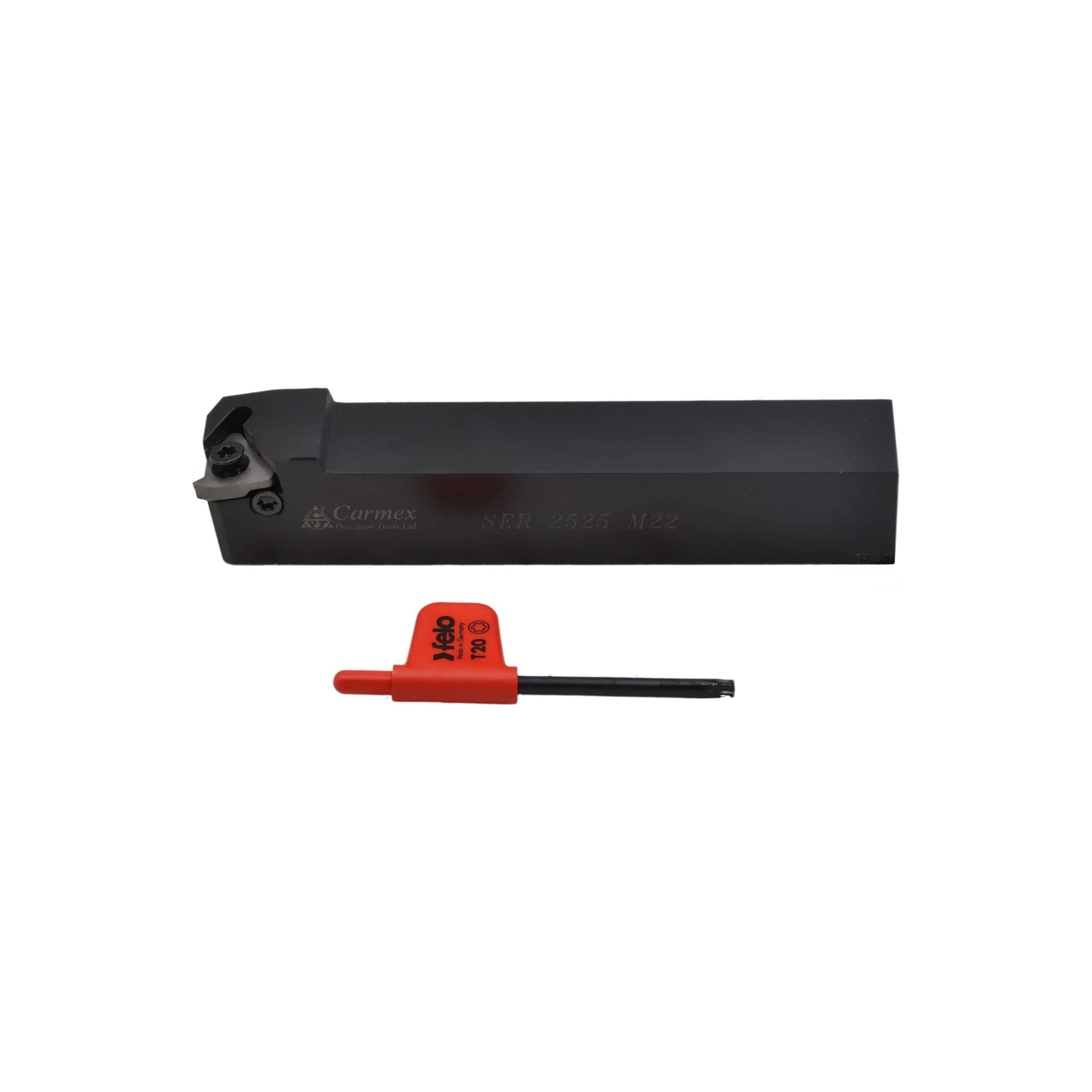 Carmex External Thread Turning Tool Holder SER 2525 M22 25mm Shank - Twin Eagle Imports