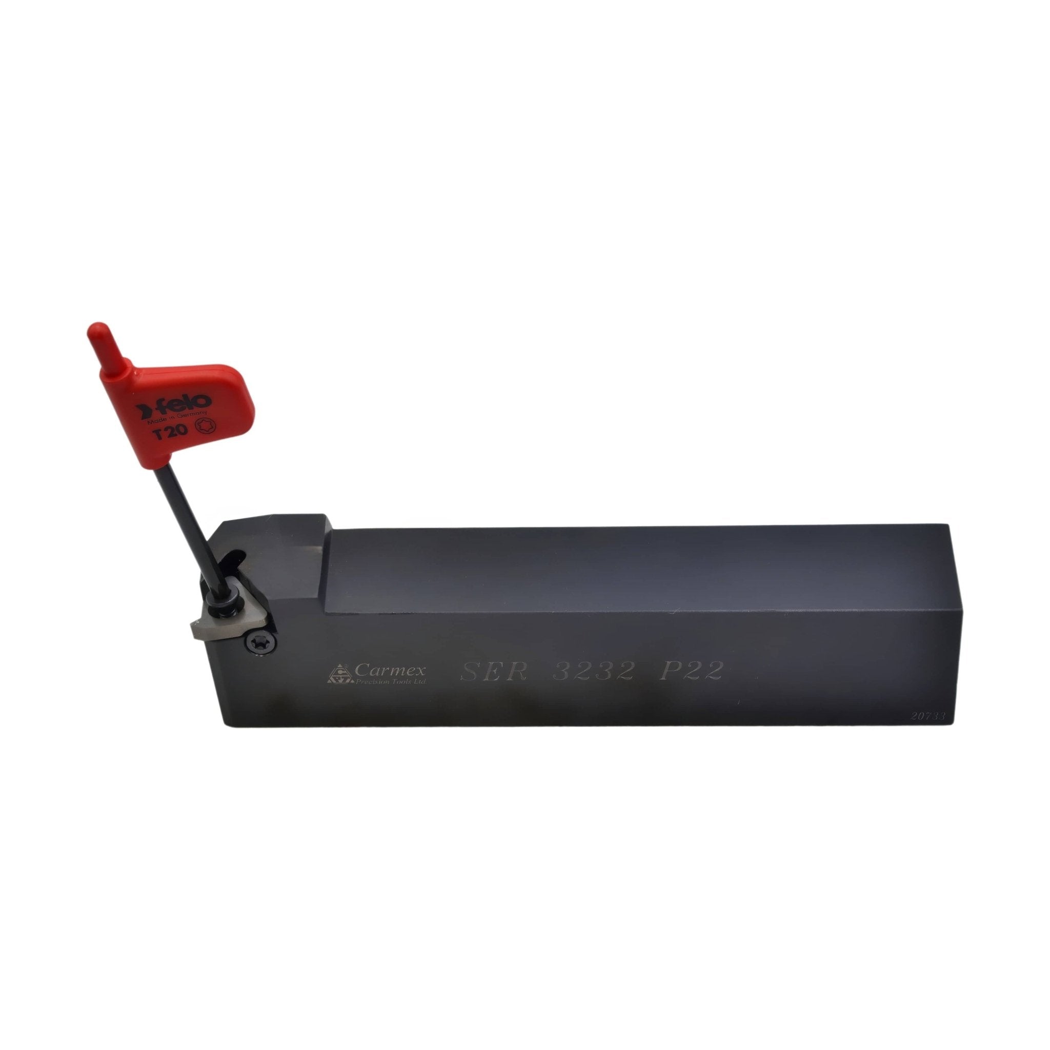 Carmex External Thread Turning Tool Holder SER 3232 P22 32mm Shank - Twin Eagle Imports