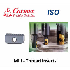 Carmex Internal ISO Threadmill Insert 12mm / 1.0mm Pitch / 12 I 1.0 ISO MT7 - Twin Eagle Imports