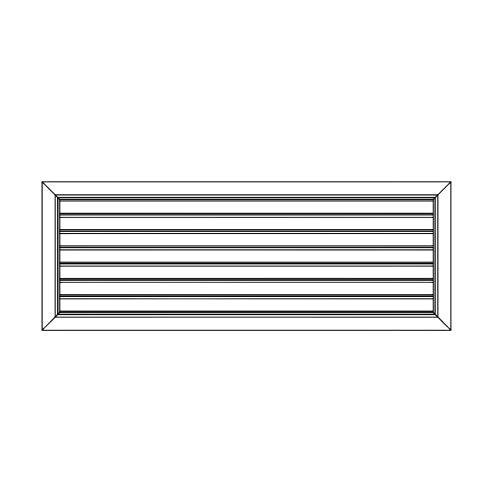 Pack of 4 Ductsure Door Relief Vent Grille Aluminium DG-A 600250