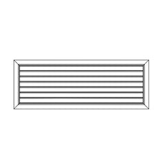 Pack of 4 Ductsure Door Relief Vent Grille Aluminium DG-A 600250
