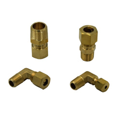 28pc Brass Compression Male Female Connector and 24pc Brass Compression 90° Male Female Elbow