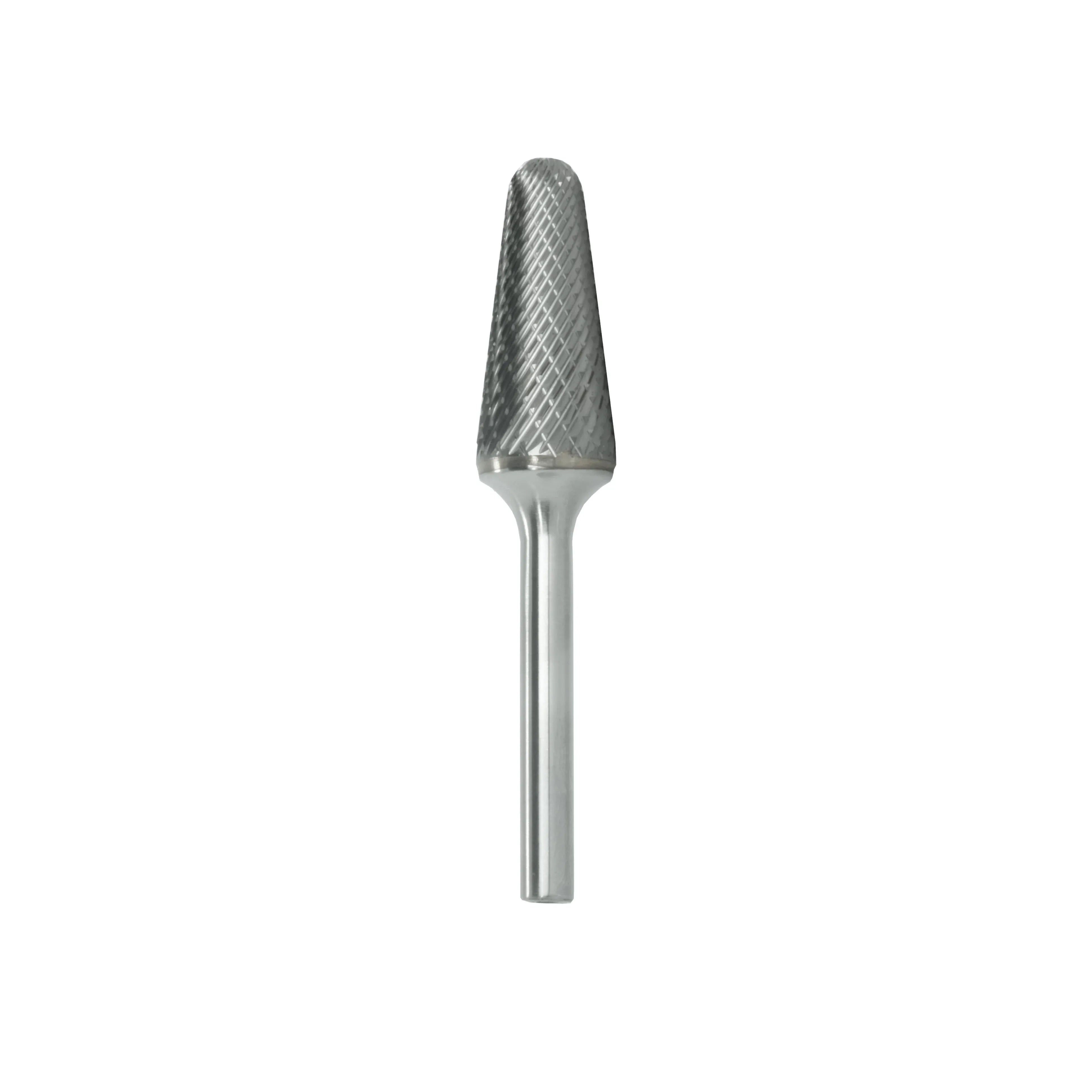 Best Carbide SL5 5/8″ Double‑Cut Carbide Burr close‑up of flutes and shank