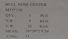 DAJIU ACCESSORIES Bull Nose Pipe Centre MT5 x 150mm Heavy Duty Revolving Pipe Centre