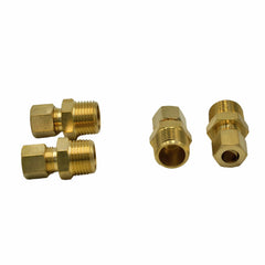 DOT Brass Connector 4pc Brass Compression Male Female Connector (T5/16xM3/8)