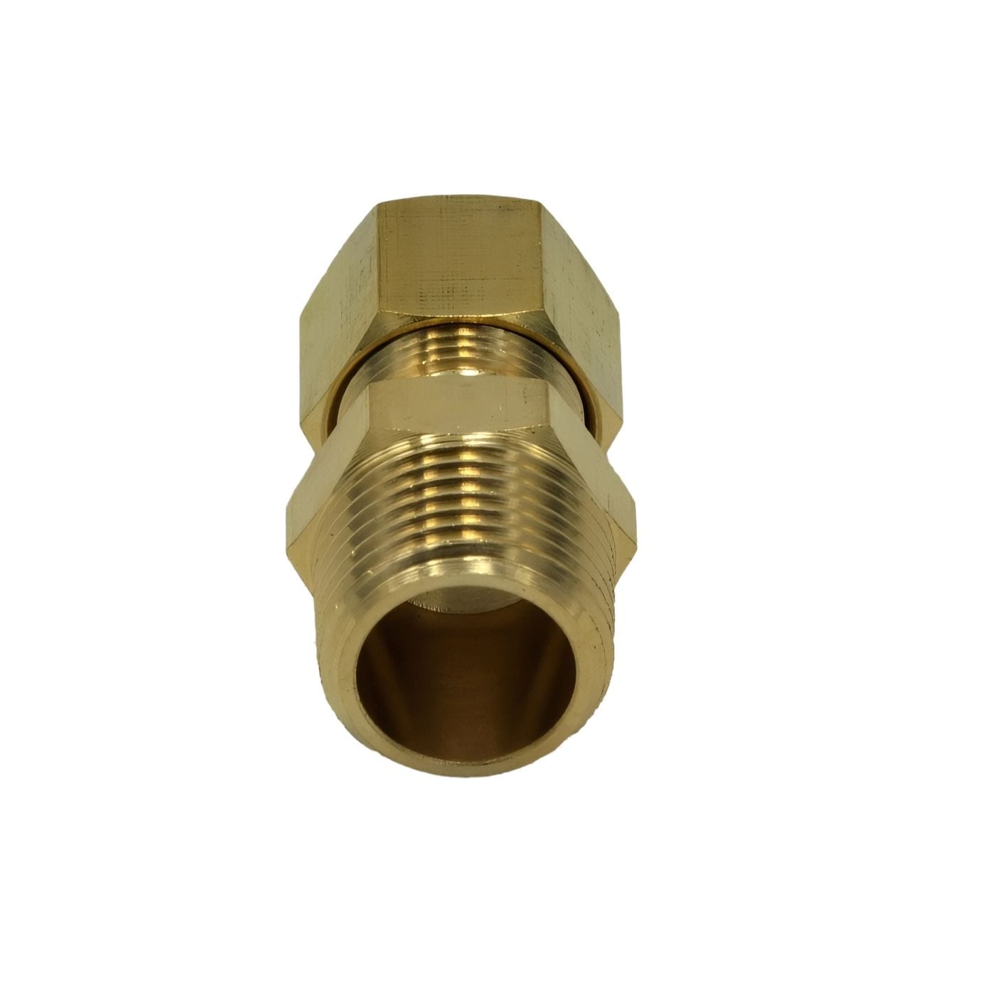 DOT Brass Connector Brass Compression Male Female Connector (T3/8xM3/8)