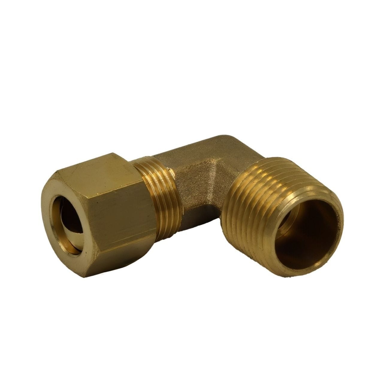 DOT Brass Connector Brass Compression Union 90° Male Female Elbow (T3/8xM3/8)
