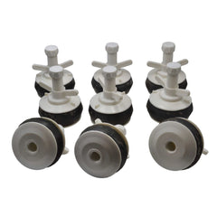 DRAINCHEM Expanding Plumbing Plug 9x Nylon Mechanical Pipe Test plug bung with 13mm bypass 85mm to 92mm