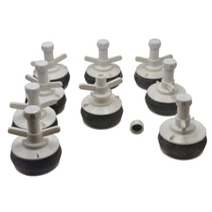 DRAINCHEM Expanding Plumbing Plug 9x Nylon Mechanical Pipe Test plug bung with 13mm bypass 85mm to 92mm