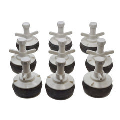 DRAINCHEM Expanding Plumbing Plug 9x Nylon Mechanical Pipe Test plug bung with 13mm bypass 85mm to 92mm