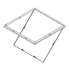Ductsure Access Panel - 12" x 12" (305mm x 305mm) White Powder Coated Access Panel - Twin Eagle Imports