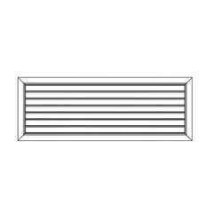 Ductsure Door Relief Vent Grille (Anodized Aluminium) – DG-A 400200 - Twin Eagle Imports