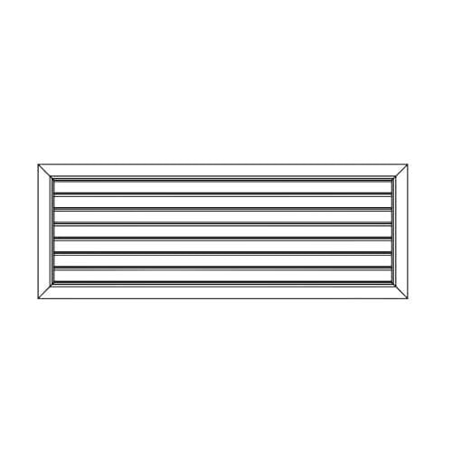 Ductsure Ventilation Pack of 4 Ductsure Door Relief Vent Grille Aluminium DG-A 400150