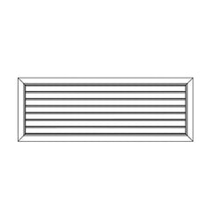 Ductsure Ventilation Pack of 4 Ductsure Door Relief Vent Grille Aluminium DG-A 600350