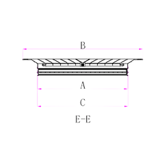 Ductsure Ventilation Pack of 4 Ductsure White Aluminium Vent Grille Square Slat (520x520mm)