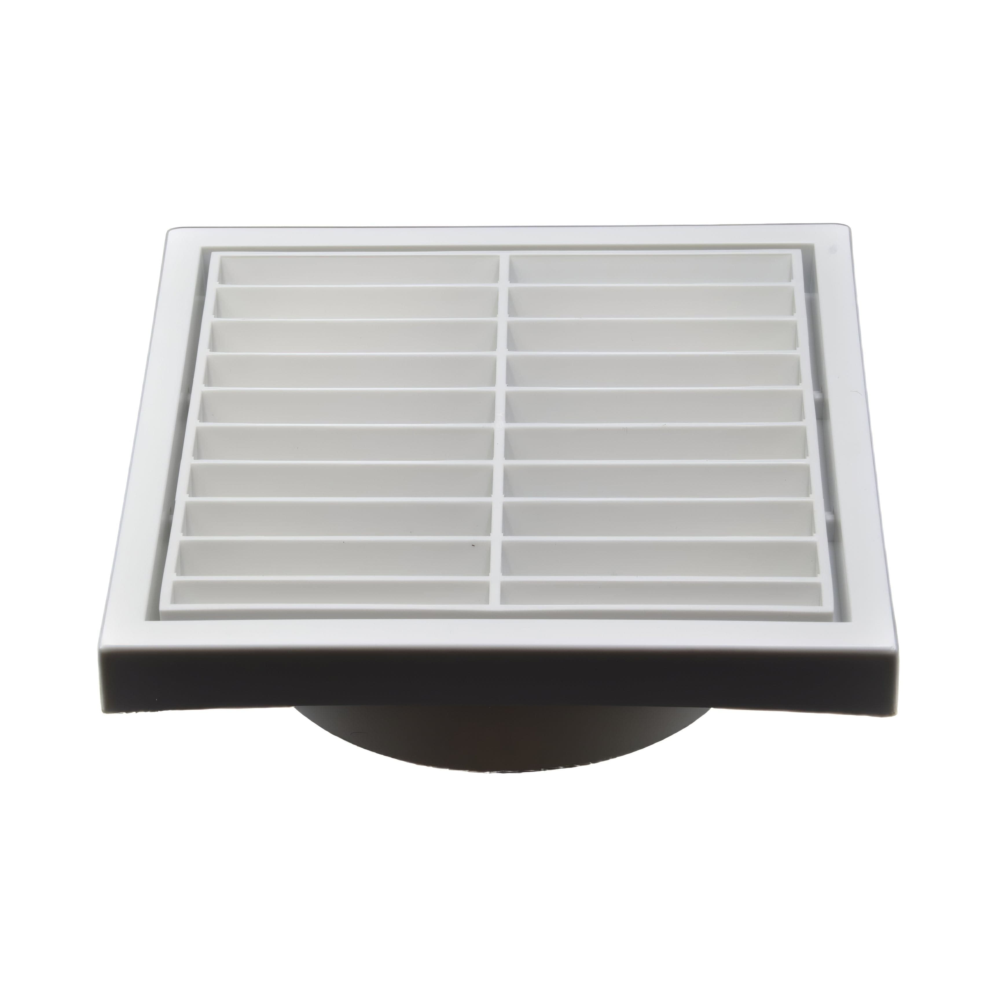 Ductsure Ventilation Twin Pack PFL100 Ductsure Ducting Wall Vent : Fixed Louvre - Φ100