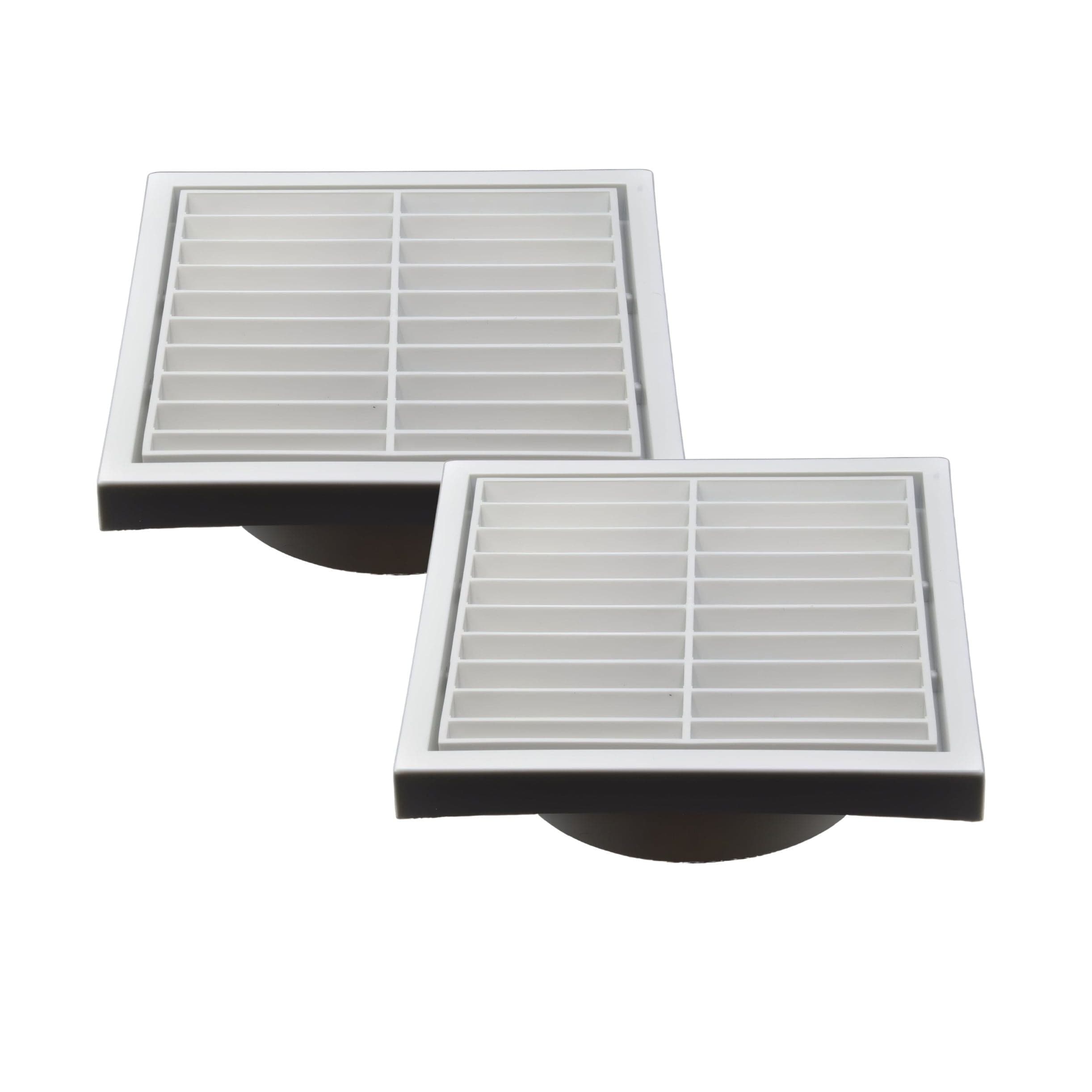 Ductsure Ventilation Twin Pack PFL150 Ductsure Ducting Wall Vent : Fixed Louvre - Φ150