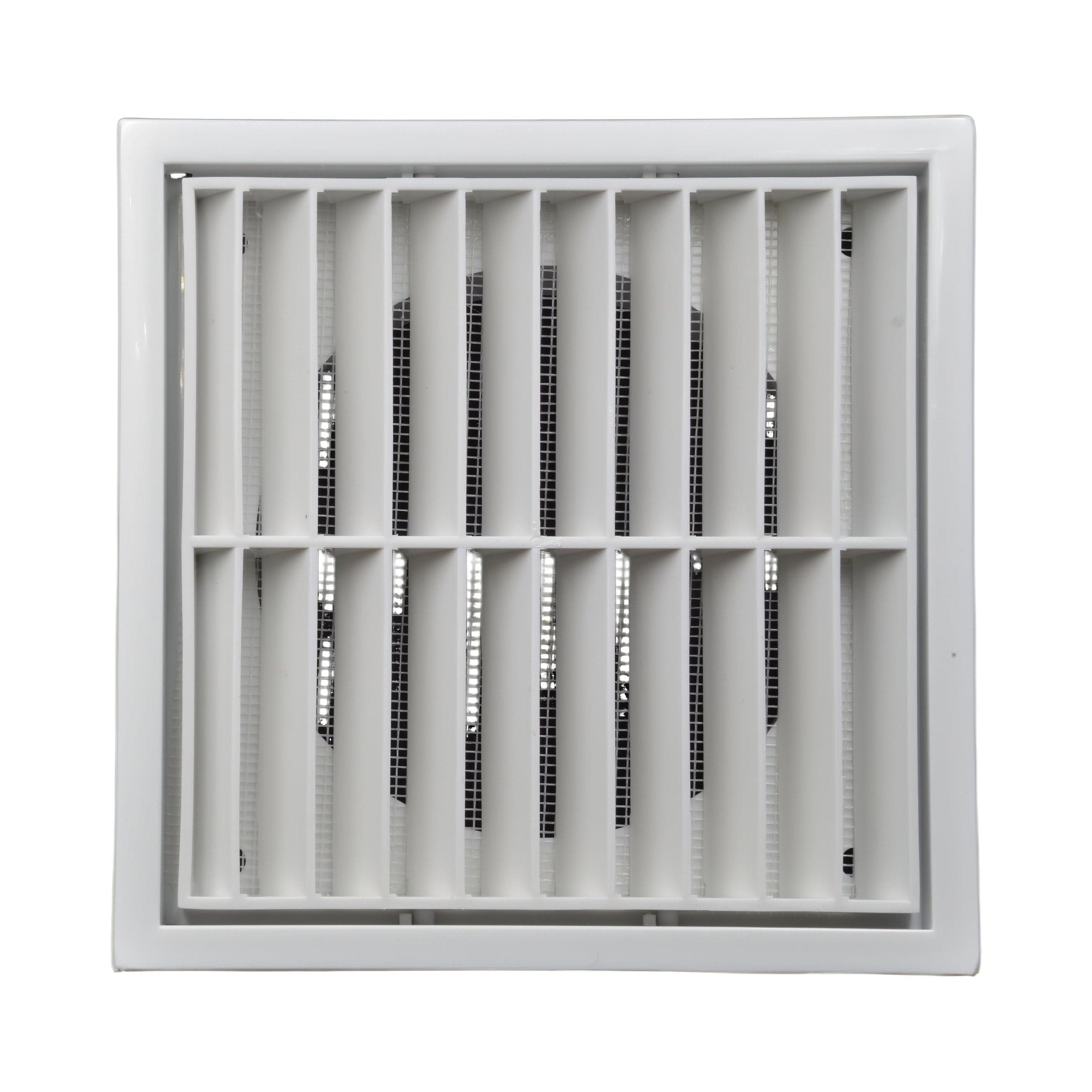Ductsure Ventilation Twin Pack PFL200 Ductsure Ducting Wall Vent : Fixed Louvre - Φ200