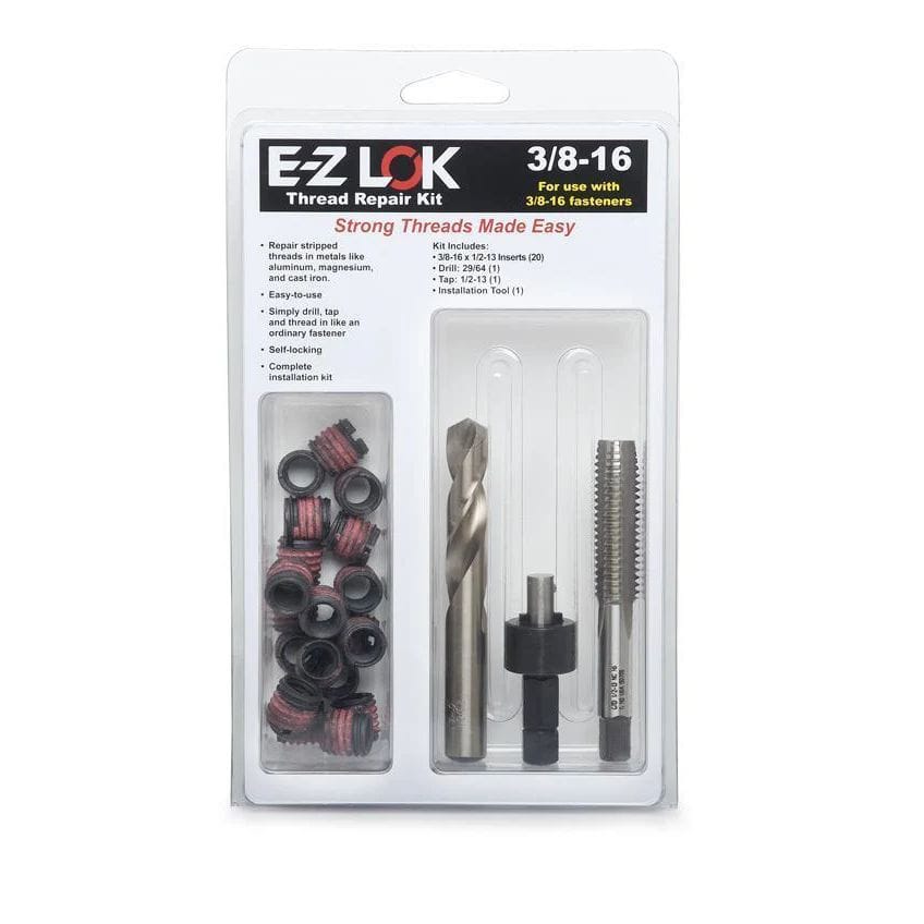 E-Z LOK Manufacturing E-Z Lok™ Thread Repair Kit - Thin Wall - M5-0.8 X  5/16"-18 Unc