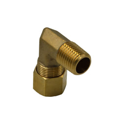 Brass Compression Union 90° Male Female Elbow (T3/8xM1/4)