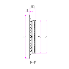 Pack of 4 Ductsure White Aluminium Vent Grille Square Slat (595x595mm)