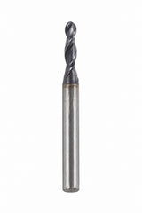 Fullerton 2.0mm 2 Flute TiAlN Coated Carbide Ball Nose Endmill - 3215 Series