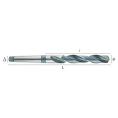 Hepyc 37.5mm HSS Morse Taper Shank Drill MT4 DIN 345N
