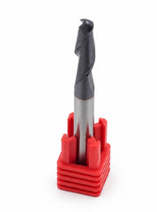 Fullerton 1/4" 2 Flute TiAlN Coated Carbide Ball Nose Endmill - 3215 Series