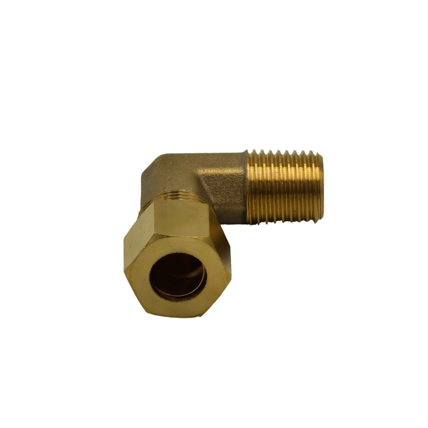 Brass Compression Union 90° Male Female Elbow (T3/8xM1/4)