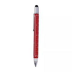 Full Metal Body 6-in-1 Multi-Function Tool Red Engineers Pen - Twin Eagle Imports