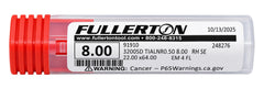 Fullerton 91910 0.3150" 4 Flute TiAlN Coated Corner Radius End Mill - Twin Eagle Imports