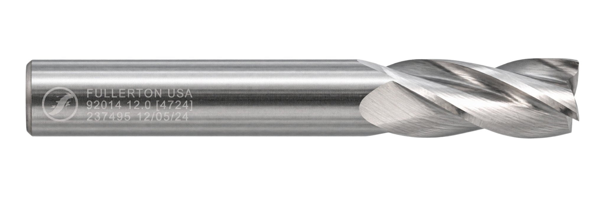 Fullerton 92014 0.4724" 4 Flute Standard Square End Mill - Twin Eagle Imports