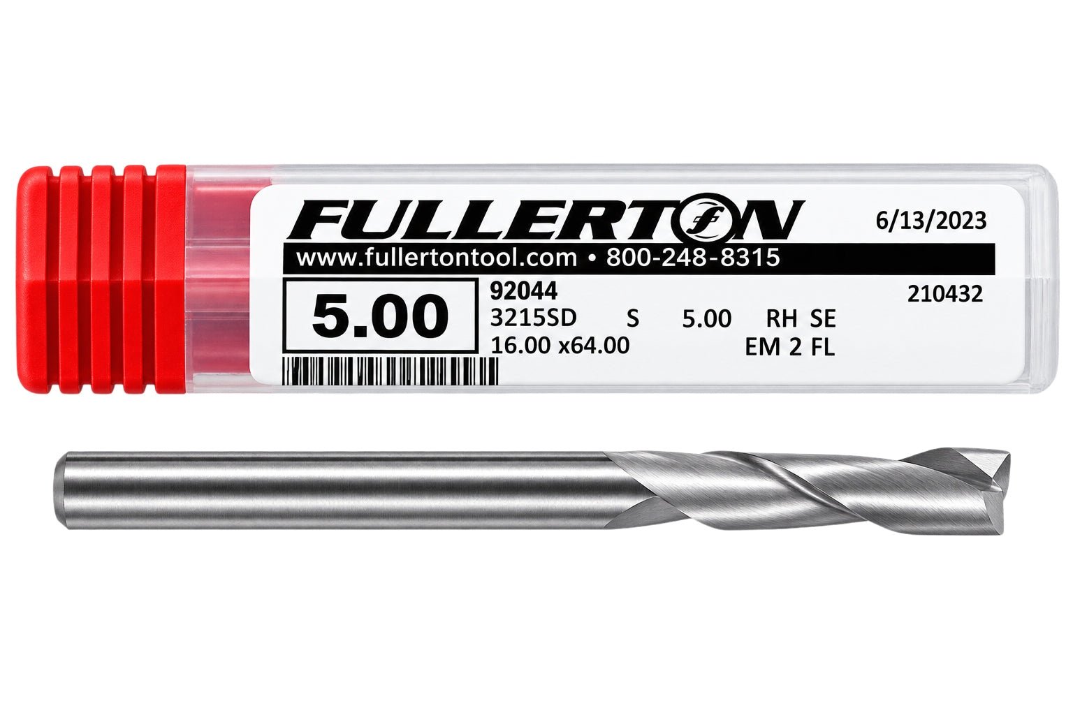 Fullerton 92044 0.1969" 2 Flute Standard Square End Mill - Twin Eagle Imports