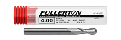 Fullerton 92061 0.1575" 2 Flute Standard Ball Nose End Mill - Twin Eagle Imports