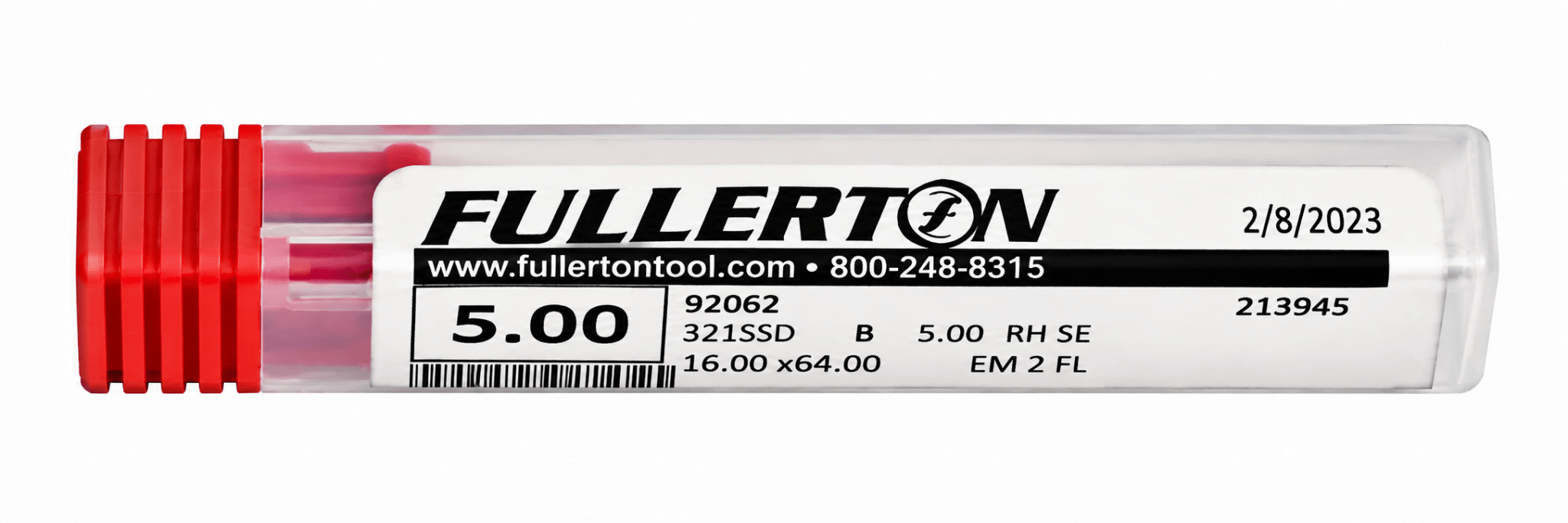 Fullerton 92062 0.1969" 2 Flute Standard Ball Nose End Mill - Twin Eagle Imports