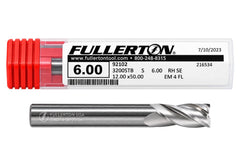 Fullerton 92102 0.2362" 4 Flute Stub Square End Mill - Twin Eagle Imports