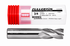 FULLERTON TOOL COMPANY CARBIDE ENDMILL Fullerton 32023 3/4 Inch 4 Flute General Purpose Carbide Square End Mill