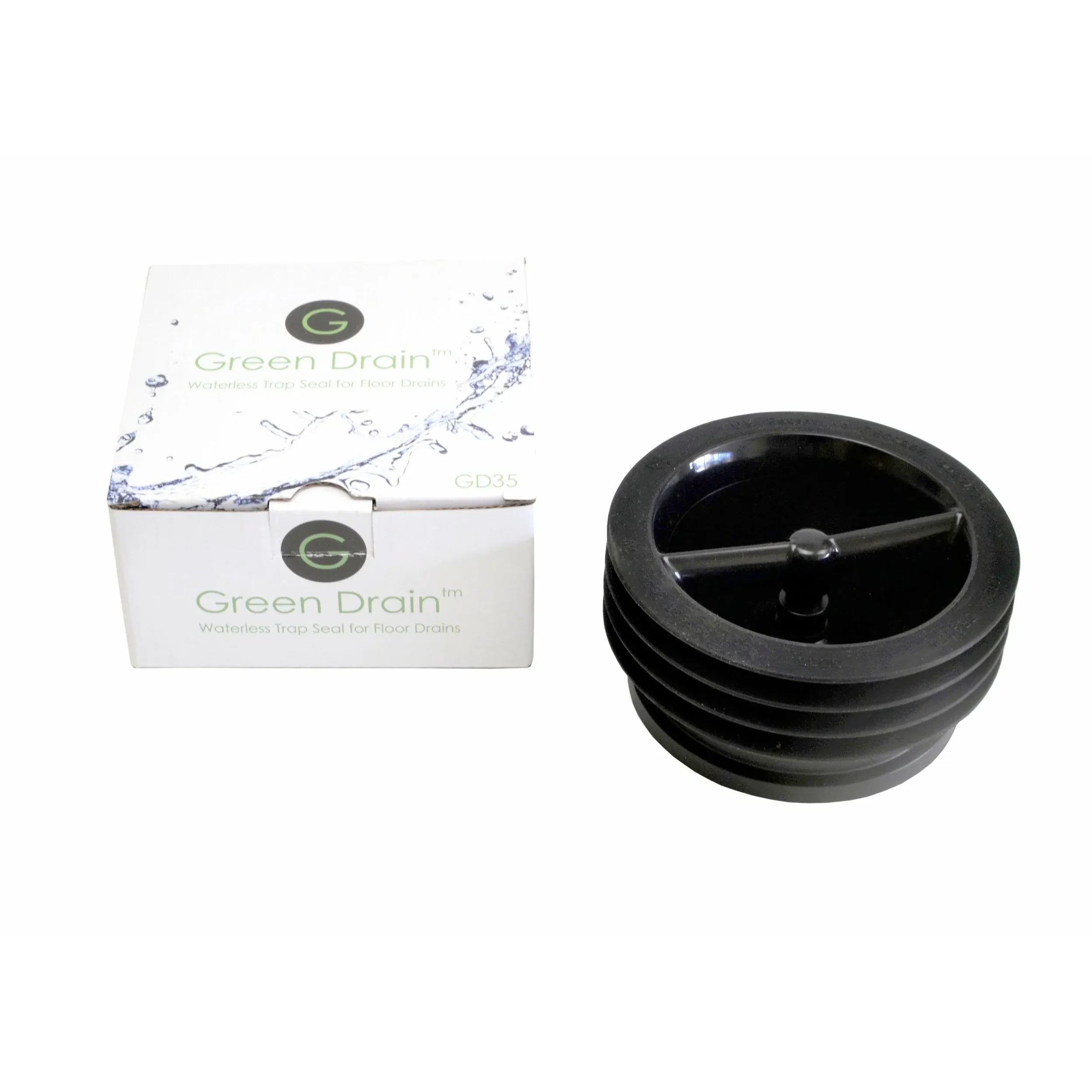 Green Drain Plumbing Plug Green Drain Waterless Trap Seal 3.5" (89-94mm)