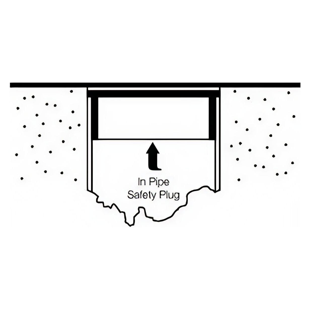 Guzzla Drain Waste Pack of 50 - In Pipe Plug DWV 65mm for Reliable Air Testing