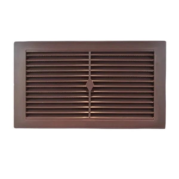 Haron 95B Wall Vent – Brown. Vent Facing 245 x 145mm - Twin Eagle Imports