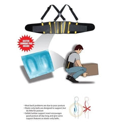 Haron Back Support Belt Nailers GB2 Gel Core Back Support Belt 100 – 125cm / 40″ – 50″