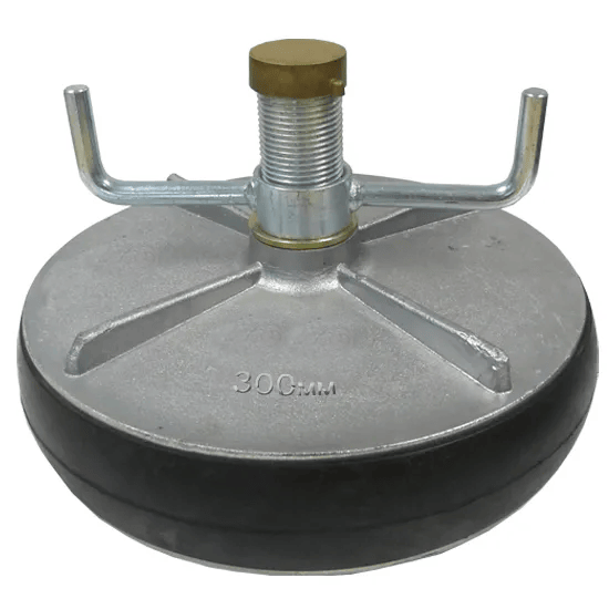 HARON Expanding Plumbing Plug Aluminium expanding plug 12"/300mm with 25mm bypass 296-327mm