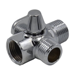 HARON Tap Repair Tool Chrome Two Way Shower Arm Diverter Valve Shower Head Splitter