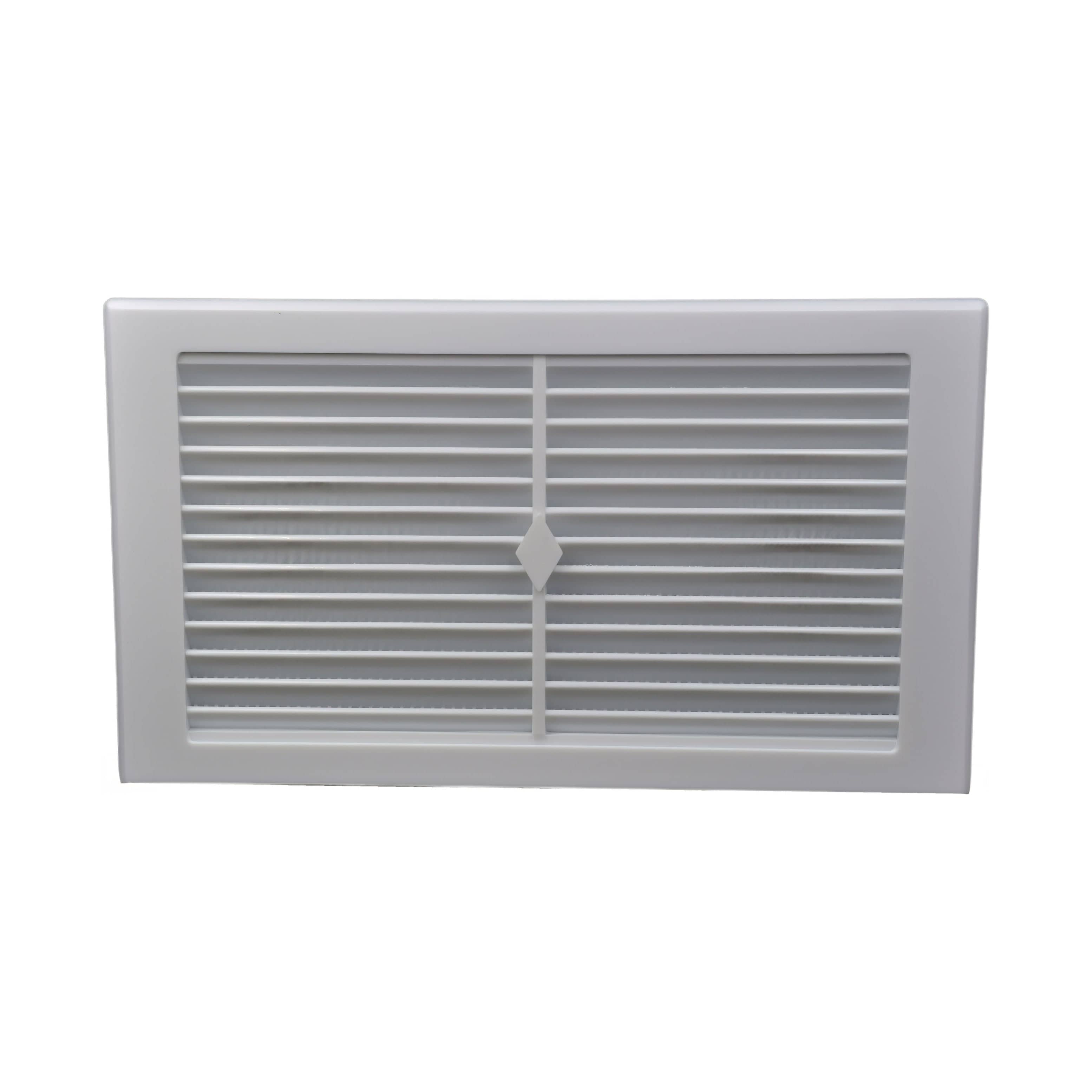 HARON Vent Haron 95W Wall Vent – White. Vent Facing 245 x 145mm