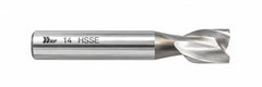 Hepyc 14mm HSSE DIN327N End Mill 2 Flute 30° Helix Short Series - Twin Eagle Imports