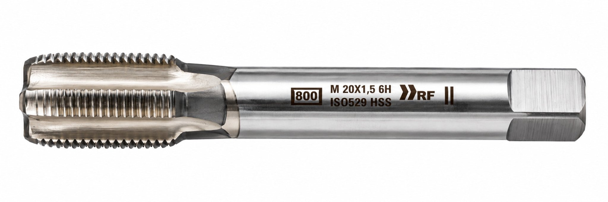 Hepyc 23252 - HSS Straight Flute Short Hand Tap (Intermediate) M20 x 1.5mm - Twin Eagle Imports