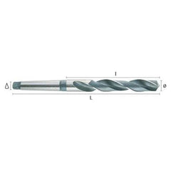 Hepyc 36.5mm HSS Morse Taper Shank Drill MT4 DIN 345 - Twin Eagle Imports